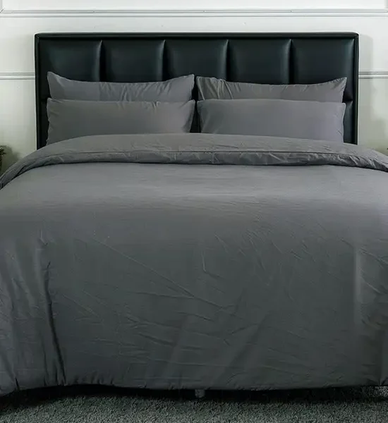 LUCKY MATTRESS 6 Ft. 14 Inches MC 009 Bedsheet And Duvet Micro Touch Earht Tone Stlye Grey. 100% оригинал