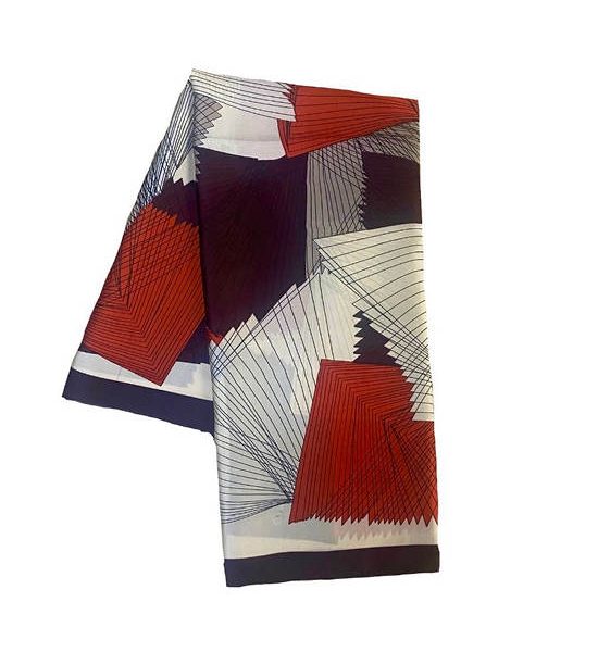 micaela Satin Square Scarf 20018ORG. 100% оригинал