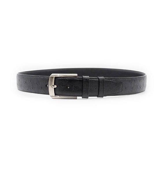 la franche Ostrich Pattern Cow Leather Belt Set 5F0033 Black. 100% оригинал