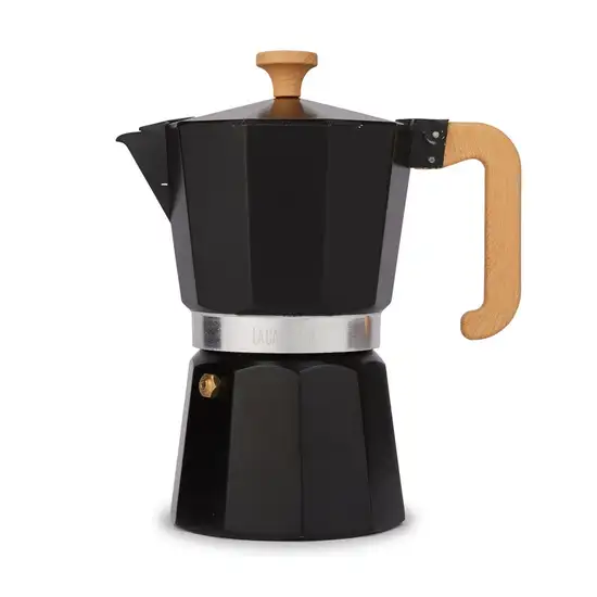 LA CAFETIERE Venice Aluminium Espresso Maker 6 cup model. LCVEN6CPBLKW black. 100% оригинал
