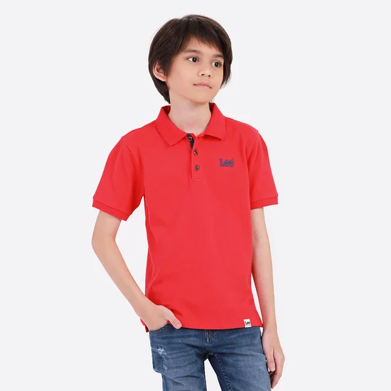 LEE KIDS Boy's Polo Short Sleeve LK K2003104 Red. 100% оригинал