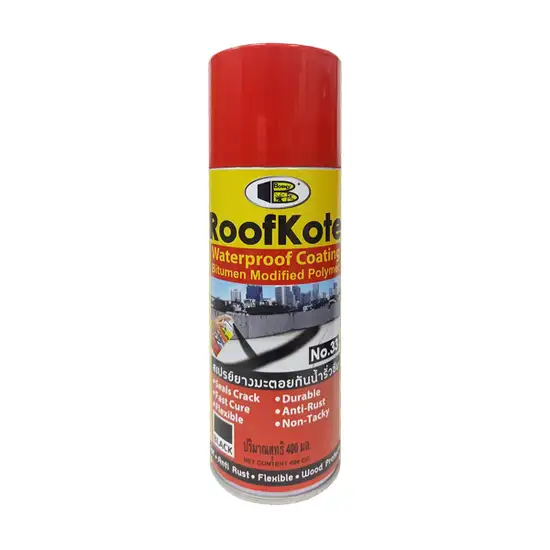 BOSNY Black RoofKote Waterproof Coating No.33 Size 400 CC. 100% оригинал
