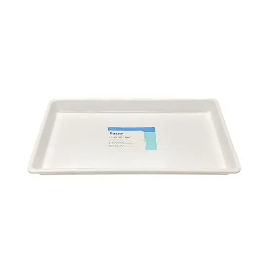 KASSA HOME White Square Plastic Multipurpose Tray SHC-262A Size 54.5 x 37.5 x 4 cm. 100% оригинал