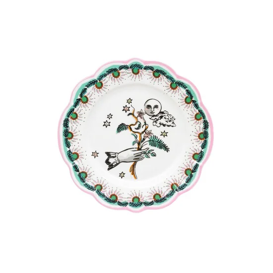 Cath Kidston Pink/Mint Celestial Scallop Side Plate. 100% оригинал