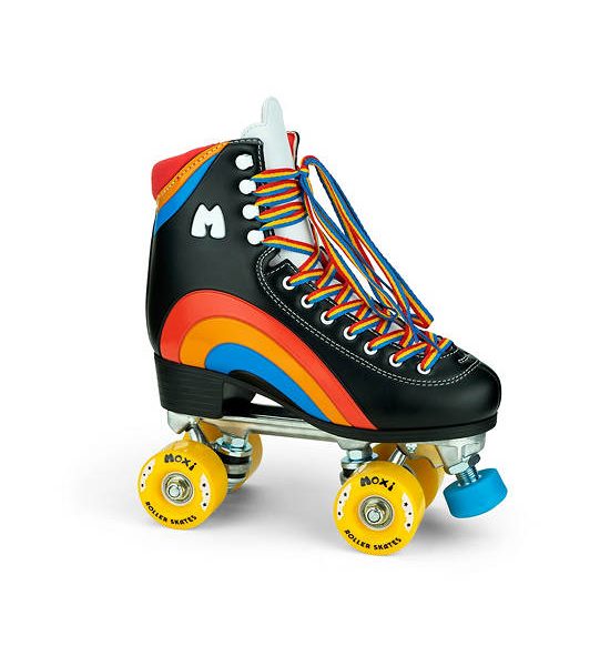 MOXI SKATES Moxi Roller Skates Black Rainbow Rider Roller Skates Size US5. 100% оригинал