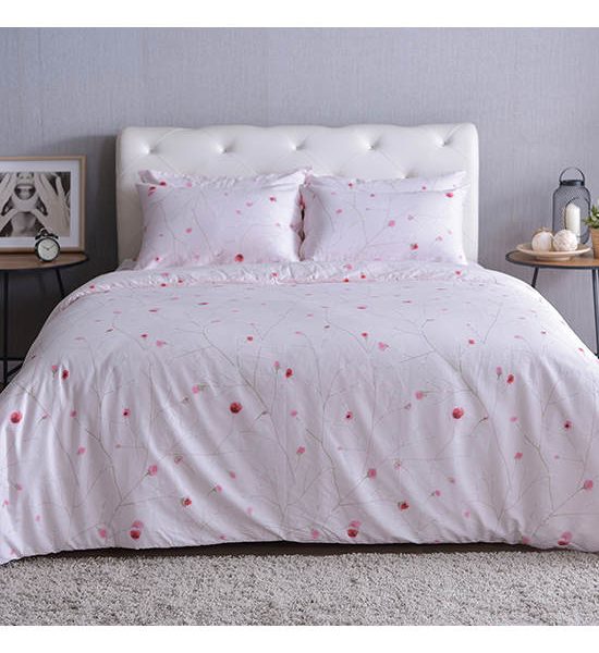 LUCKY MATTRESS 3.5 FT. CD 017 BED SHEET AND DUVET COTTON 100% SIGNATURE COTTON COLLECTION PINK. 100% оригинал