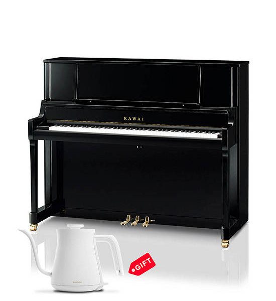 KAWAI Upright Piano Kawai K-400 Black with Bench, Cover, and Polishing. 100% оригинал