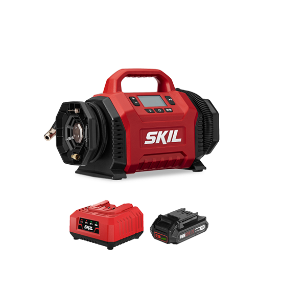 SKIL IF5940SE00 Inflator 20V, Battery 2.0Ah x1, Charger x1 / Red-Black. 100% оригинал