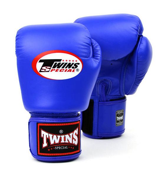 TWINS Twins Special Boxing Gloves Muay Thai Kickboxing Sparring MMA K1 BGVL-3 Blue Velcro 8 oz. 100% оригинал