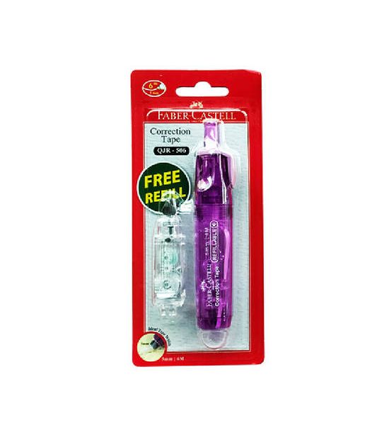 FABER CASTELL Faber-Castell CorrectionTape Free Refill QJR-506 Purple Color 6m. x5mm. 100% оригинал
