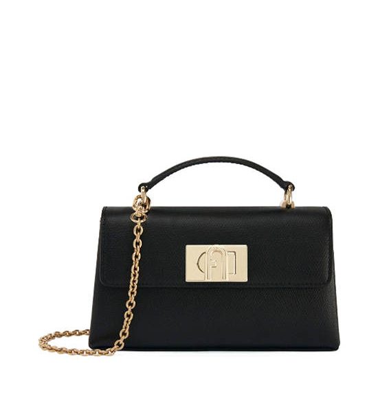 FURLA MINI CROSSBODY TOP HANDLE FURLA 1927 NERO. 100% оригинал