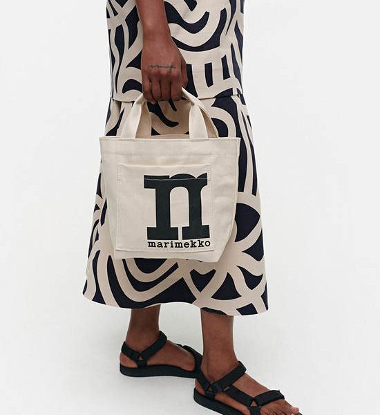 MARIMEKKO WHITE MONO MINI TOTE SOLID. 100% оригинал