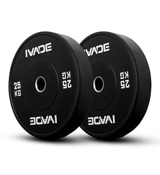 IRONTEC Model: MD -  BLACK BUMPER - WEIGHT PLATE x2 25KG (black). 100% оригинал