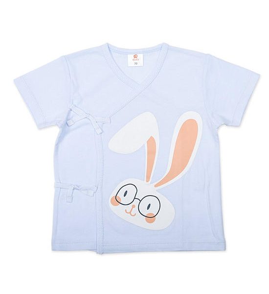 AUKA Blue,Infant Short-sleeved Wrapper Vest,Boy, Big Rabbit. 100% оригинал