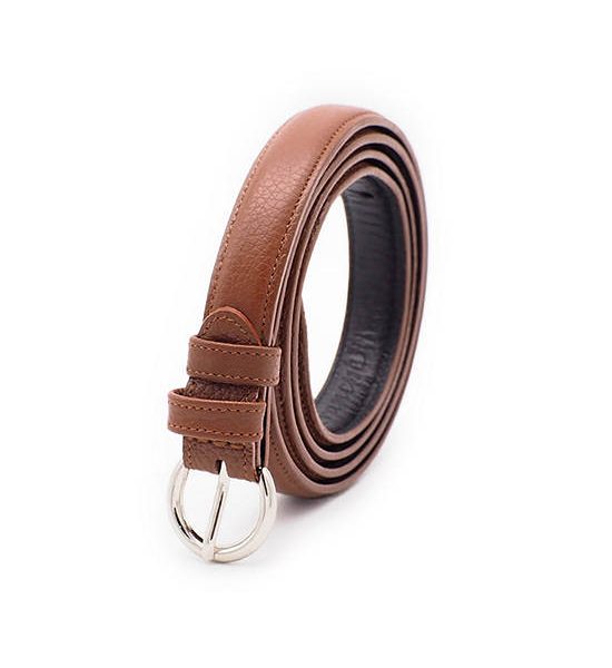 la franche Woman Belt Pebble Pattern Genuine Cow Leather Belt Brown. 100% оригинал