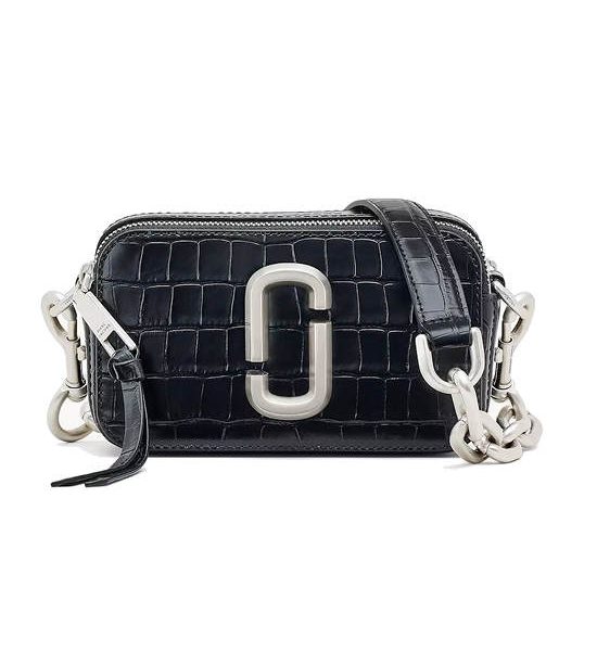 MARC JACOBS THE CROC-EMBOSSED SHOULDER SNAPSHOT BLACK. 100% оригинал