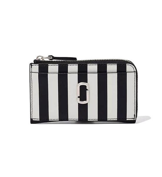 MARC JACOBS THE STRIPED J MARC TOP ZIP MULTI WALLET BLACK/WHITE. 100% оригинал