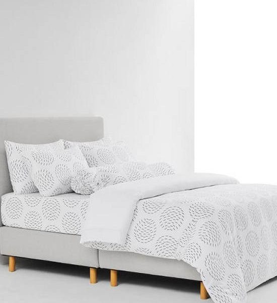 LOTUS COMFORTER 70x90 &BEDSET : BROOKLYN (4EA) 3.5F BR-02W - White. 100% оригинал