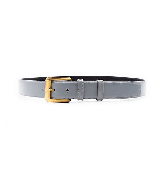 la franche Men Belt Nappa Genuine Cow Leather Belt Light Gray. 100% оригинал