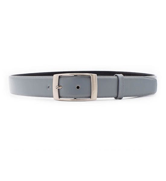 la franche Men Belt Nappa Genuine Cow Leather Belt Light Gray. 100% оригинал