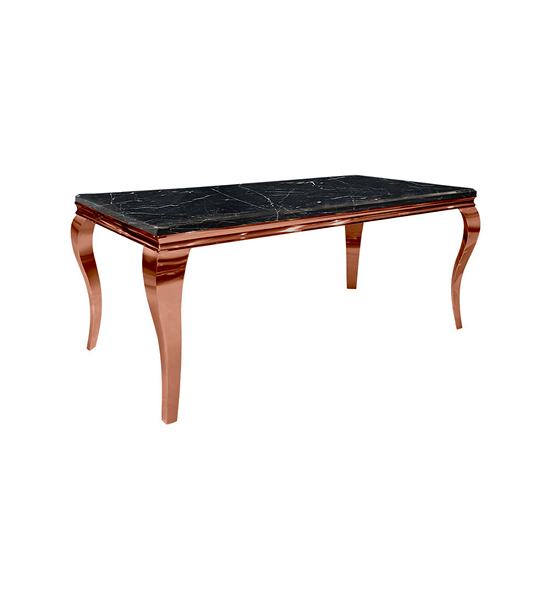 CHIC REPUBLIC Black/Rose Gold Dining Table SANTIAGO-RG/180 MARBLE. 100% оригинал