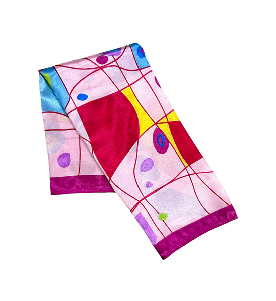 micaela Woman Printed Scarf Jazzberry Jam/Baby Pink. 100% оригинал