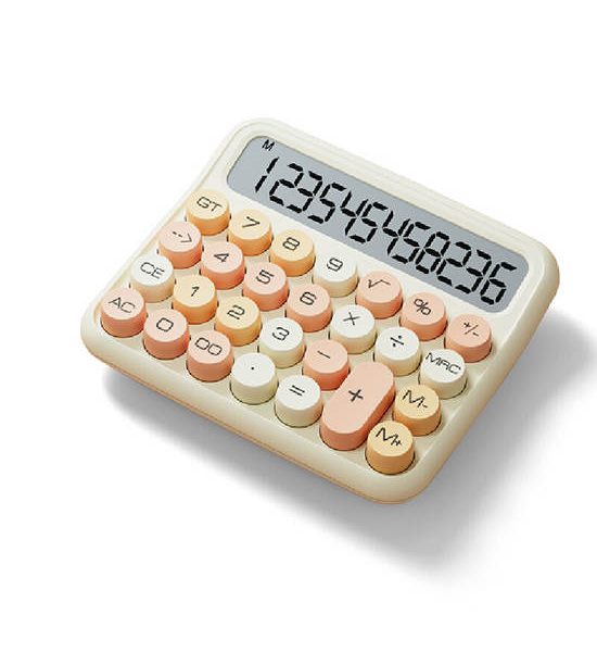 NO BRAND JUNNO 12 Digit Calculator Retro JN800 Milk Tea Piece. 100% оригинал