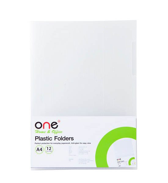 @ONE Plastic Report Cover A4 White (20 Sheets/Pack). 100% оригинал