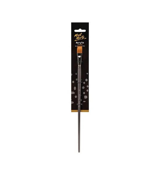 Mont Marte MONT MARTE พู่กันสีอะคริลิค รุ่น Taklon Flat Long เบอร์ 16. 100% оригинал