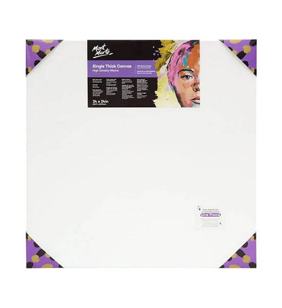 Mont Marte MONT MARTE เฟรมผ้าใบ รุ่น Single Thick (S.T.) สีขาว ขนาด 60.9x60.9 ซม.. 100% оригинал