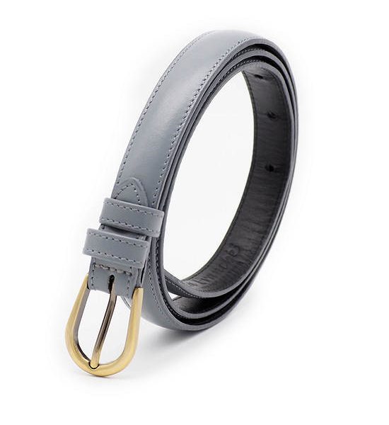 la franche Woman Belt Nappa Genuine Cow Leather Belt Light Grey. 100% оригинал