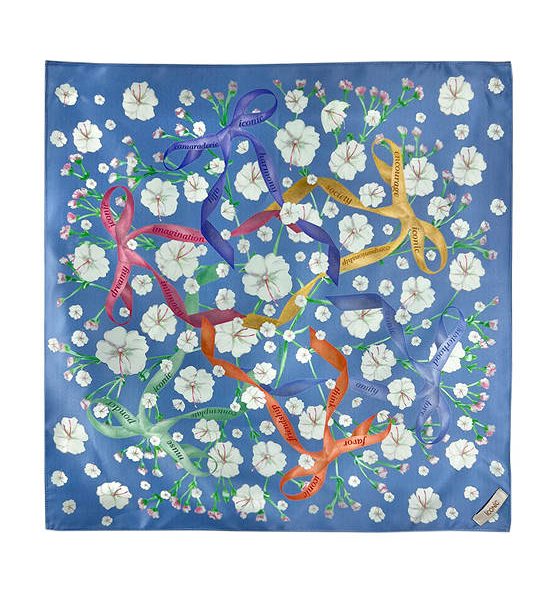 ICONIC WOMAN BLUE FESTINA SCARF. 100% оригинал