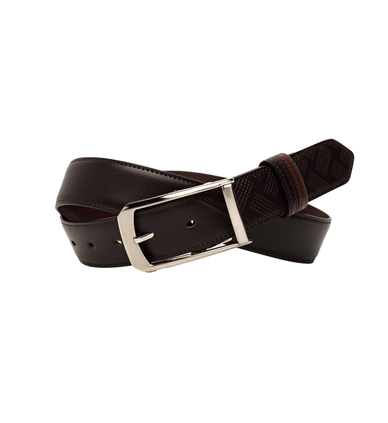 TAKEO KIKUCHI MEN DOUBLE BROWN EMBOSS BELT. 100% оригинал