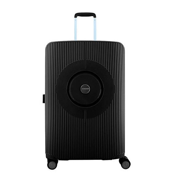 CAGGIONI Luggage hard side, model Kolo C22111, size 24" - Black. 100% оригинал