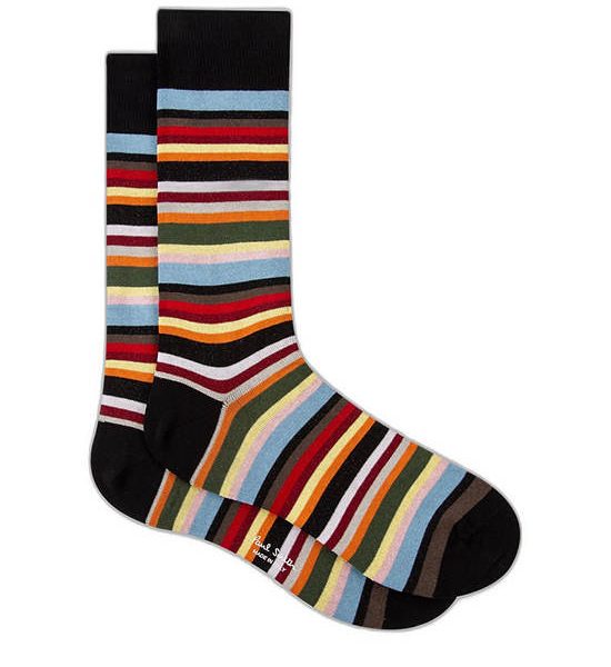 Paul Smith Socks Mens M1A-800MO-J249-92 Men Sock New Signature Multi Coloured. 100% оригинал
