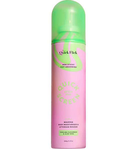 The Quick Flick 2in1 Whipped Body Moisturiser & Aftersun Mousse 260g.. 100% оригинал