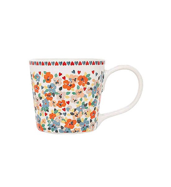 Cath Kidston CREAM DOLLY MUG PAINTED PANSIES. 100% оригинал