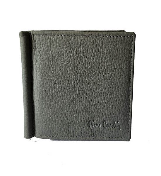 PIERRE CARDIN Men's leather wallet grey. 100% оригинал