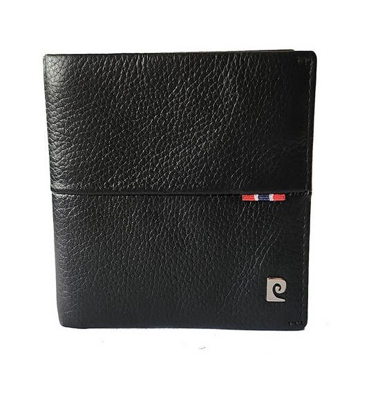 PIERRE CARDIN Men's leather wallet black. 100% оригинал