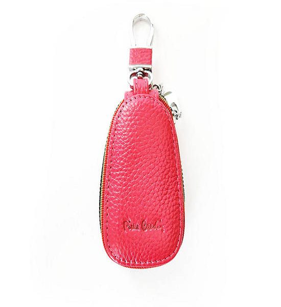PIERRE CARDIN Men's leather keycase pink. 100% оригинал