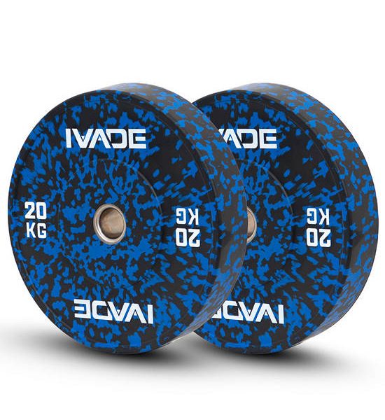 IRONTEC Model: FLECK BUMPER TBBF - WEIGHT PLATE x2 20KG (blue). 100% оригинал