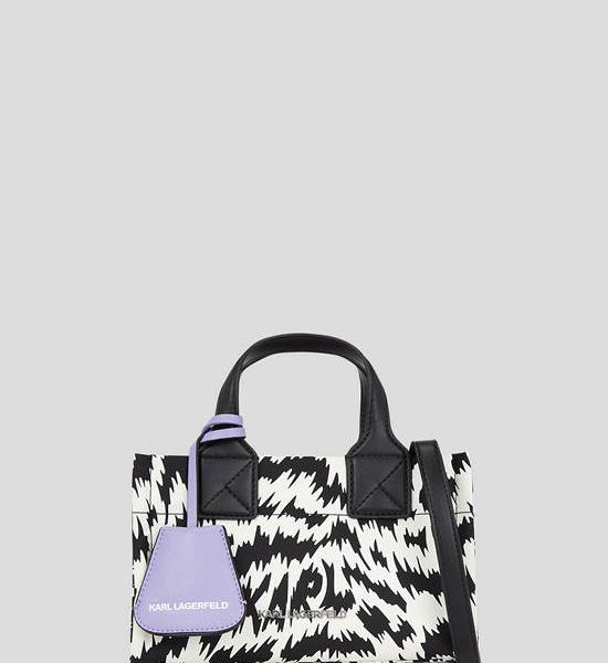 KARL LAGERFELD K/SKUARE SMALL ZEBRA TOTE BAG BLACK/WHITE. 100% оригинал