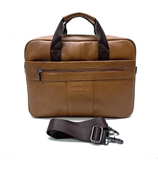 MARWELL Men's Leather Handbag in TanBrown Color. 100% оригинал
