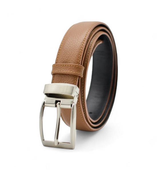 la franche Men Belt Pebble Pattern Genuine Cow Leather Belt Tan. 100% оригинал