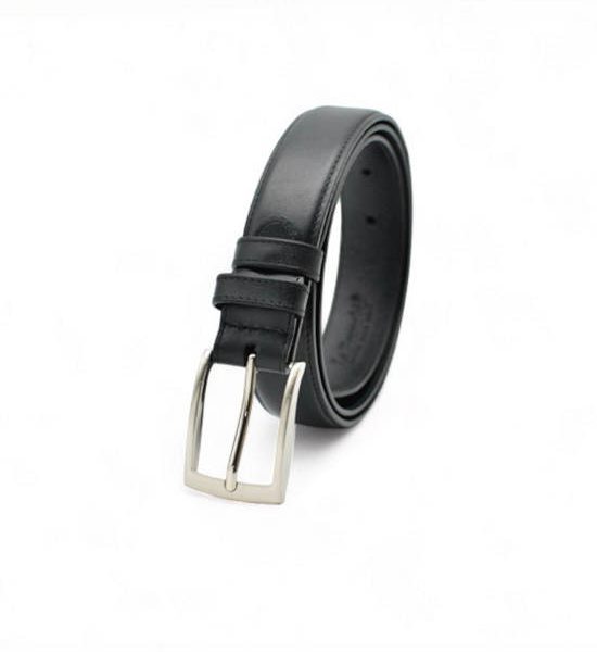 la franche Men Belt Nappa Genuine Cow Leather Belt Black. 100% оригинал
