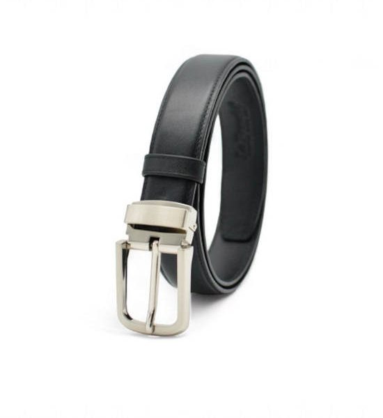 la franche Men Belt Nappa Genuine Cow Leather Belt Black. 100% оригинал
