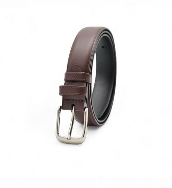la franche Men Belt Nappa Genuine Cow Leather Belt Chocolate. 100% оригинал