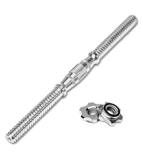 IRONTEC dumbbell 46cm 1 Inch (Silver). 100% оригинал