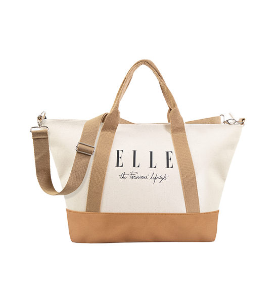 ELLE CANVAS Bag H8H008 white/khaki. 100% оригинал