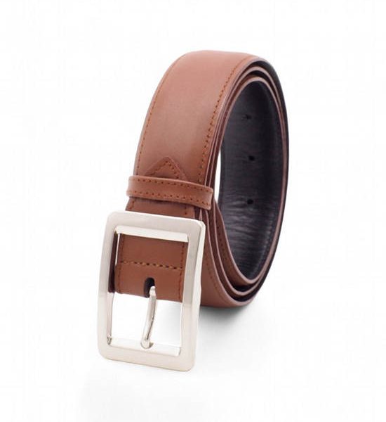 la franche Men Belt Nappa Genuine Cow Leather Belt Brown. 100% оригинал